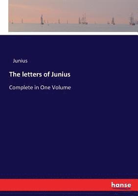 bokomslag letters of Junius