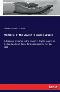 bokomslag Memorial of the Church in Brattle Square