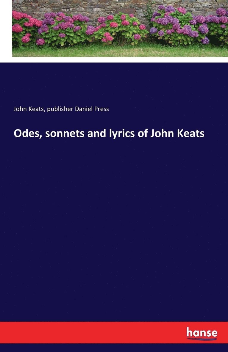 Odes, sonnets and lyrics of John Keats 1