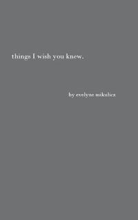 bokomslag Things I Wish You Knew