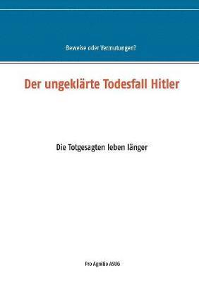 bokomslag Der ungeklarte Todesfall Hitler