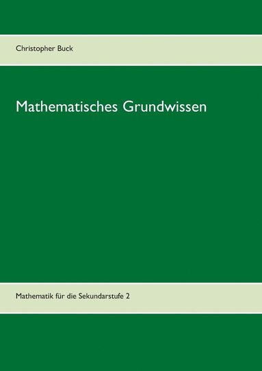 bokomslag Mathematisches Grundwissen