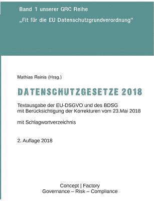 bokomslag Datenschutzgesetze 2018