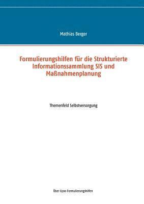 Formulierungshilfen fr die Strukturierte Informationssammlung SIS und Manahmenplanung 1