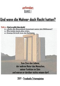 bokomslag Und wenn die Mahner doch Recht hatten?