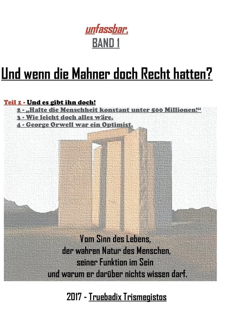 Und wenn die Mahner doch Recht hatten? 1