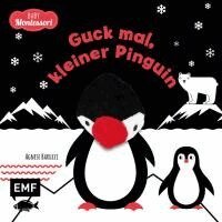 Kontrastbuch für Babys mit Fingerpuppe: Guck mal, kleiner Pinguin, Inbunden