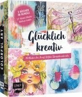 bokomslag Glücklich kreativ - Zwei Bücher im Bundle: 37 Mixed-Media-Motive malen