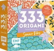 bokomslag 333 Origami - Farbenfeuerwerk: Summer Vibes - Zauberschöne Papiere falten für dein Sommergefühl