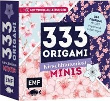 bokomslag 333 Origami Minis - Kirschblütenfest - Dein dekorativer Wendeblock zum kreativen Falten & Notieren