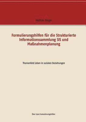 bokomslag Formulierungshilfen fr die Strukturierte Informationssammlung SIS und Manahmenplanung