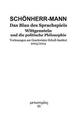 bokomslag Das Blau des Sprachspiels