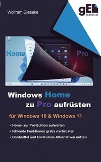 bokomslag Windows Home zu Pro aufrusten