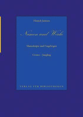 bokomslag Namen und Werke 8
