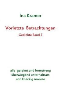 bokomslag Vorletzte Betrachtungen