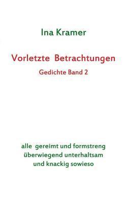 bokomslag Vorletzte Betrachtungen