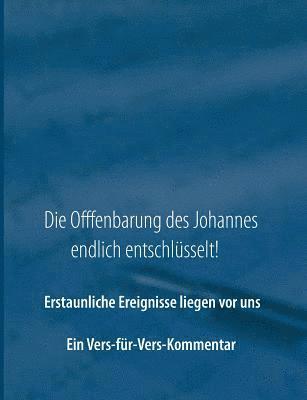 bokomslag Die Offenbarung des Johannes endlich entschlsselt!