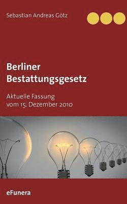 bokomslag Berliner Bestattungsgesetz