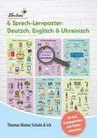 bokomslag 6 Sprach-Lernposter: Deutsch, Englisch, Ukrainisch