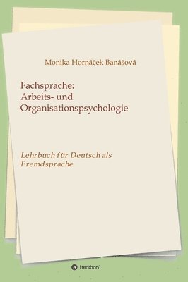 bokomslag Fachsprache: Arbeits- und Organisationspsychologie