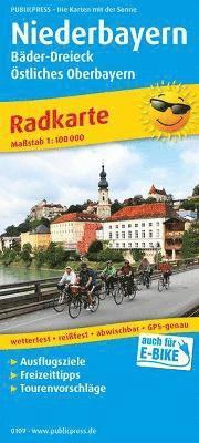 Lower Bavaria, cycling map 1:100,000 1