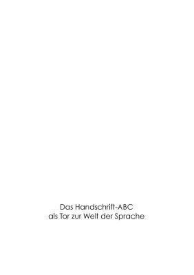 bokomslag Das Handschrift-Abc