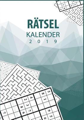 bokomslag Rätsel Kalender 2019 - Terminplaner & Kalender 2019 mit 90 Rätseln
