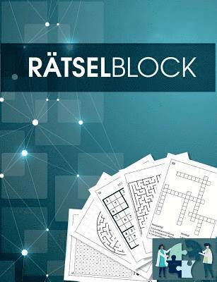 bokomslag Rtselbuch und Rtselblock fr Erwachsene und Senioren - Sudoku, Kreuzwortrtsel, Logikrtsel, Wortsuch-Rtsel und viele mehr - Rtsel im Grodruck - Fr Erwachsene und Rentner geeignet