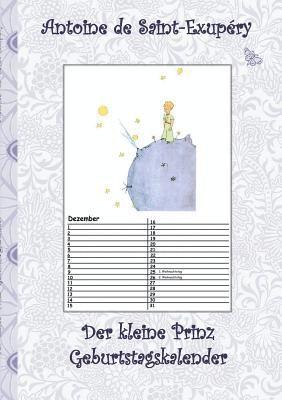 Elizabeth M Potter, Antoine de Saint-Exupéry - kleine Prinz - Geburtstagskalender, Häftad