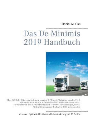 Das De-Minimis 2019 Handbuch 1