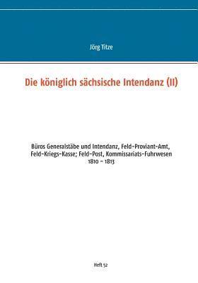 bokomslag königlich sächsische Intendanz