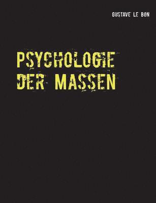 bokomslag Psychologie der Massen