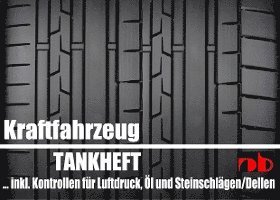 Fahrtenbuch Tankheft Tankbuch für alle KFZ inkl. Kontrollen für Öl und Reifendruck 1