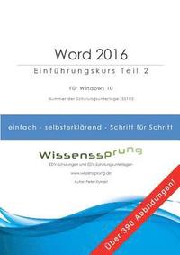 bokomslag Word 2016 - Einfuhrungskurs Teil 2