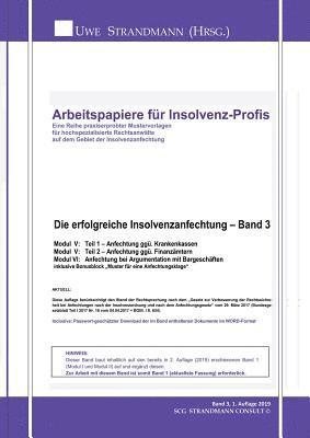 Die erfolgreiche Insolvenzanfechtung - Band 3