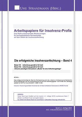 bokomslag Die erfolgreiche Insolvenzanfechtung - Band 4