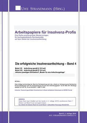 Die erfolgreiche Insolvenzanfechtung - Band 4