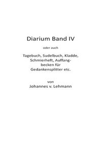 bokomslag Diarium IV
