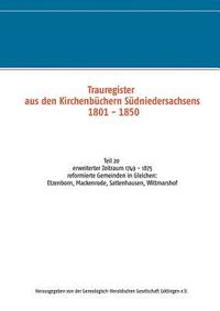 bokomslag Trauregister aus den Kirchenbchern Sdniedersachsens 1801 - 1850