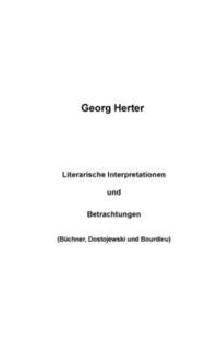 bokomslag Literarische Interpretationen und Betrachtungen