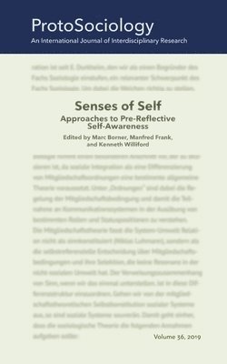 Manfred Frank, Kenneth Williford, Marc Borner - Senses of Self, Häftad