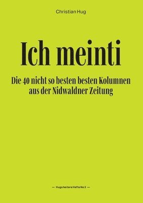 Ich meinti III 1