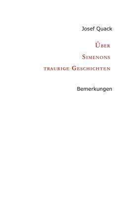 bokomslag Über Simenons traurige Geschichten