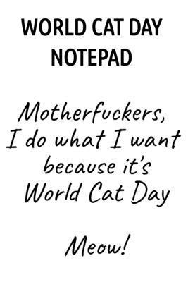 World Cat Day Notepad 1