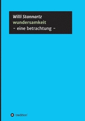 bokomslag wundersamkeit