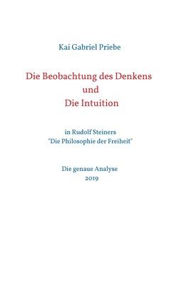 bokomslag Die Beobachtung des Denkens und Die Intuition