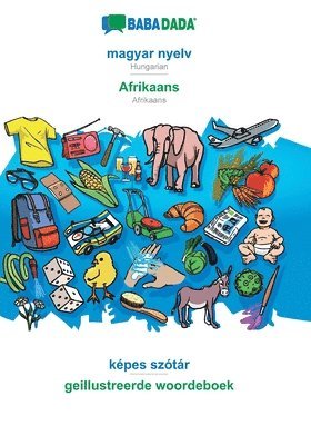 bokomslag magyar nyelv - Afrikaans, képes szótár