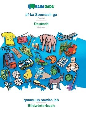 bokomslag af-ka Soomaali-ga - Deutsch, qaamuus sawiro leh