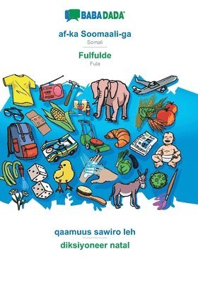 bokomslag af-ka Soomaali-ga - Fulfulde, qaamuus sawiro leh
