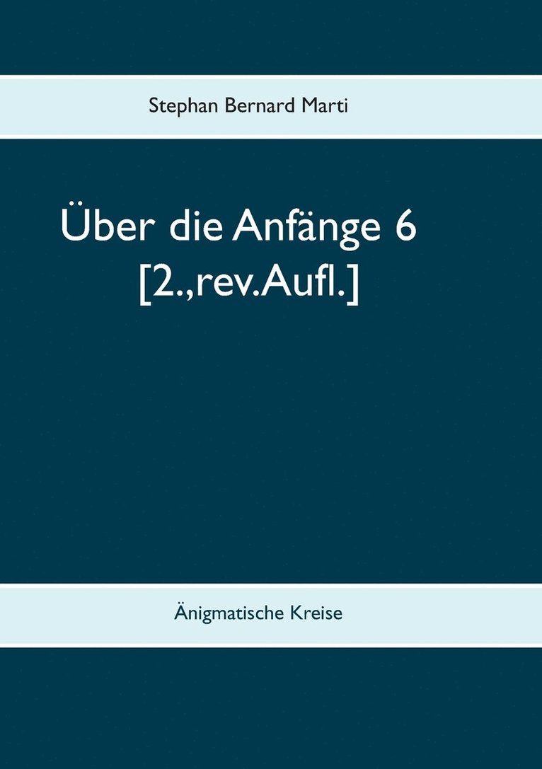 ber die Anfnge 6 1